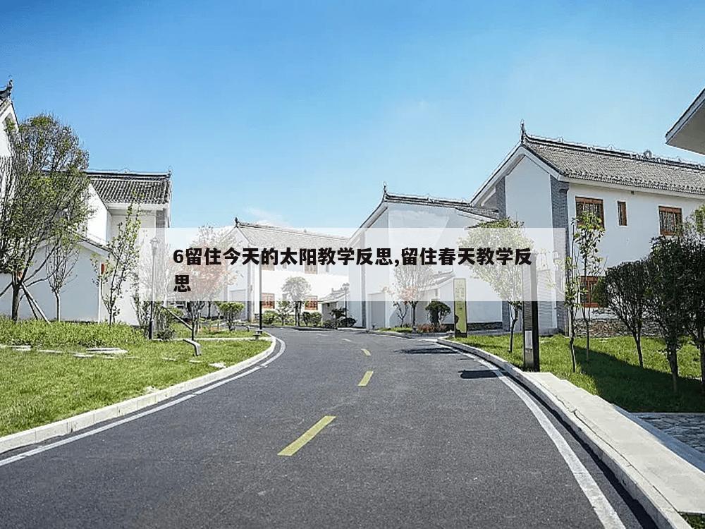 6留住今天的太阳教学反思,留住春天教学反思